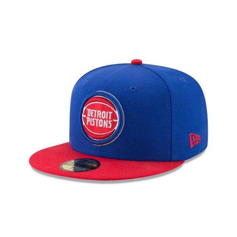 NBA Detroit Pistons 2tone 59Fifty Fitted (JXZ5295) - Blue New Era Caps